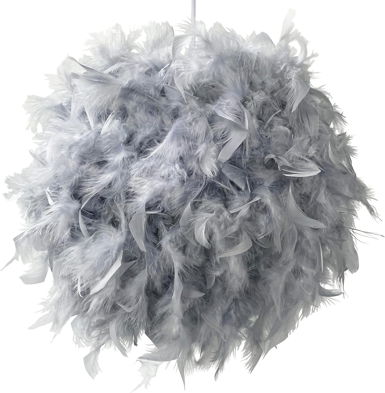 Taklampa Goosy - Fjäderlampa Grå