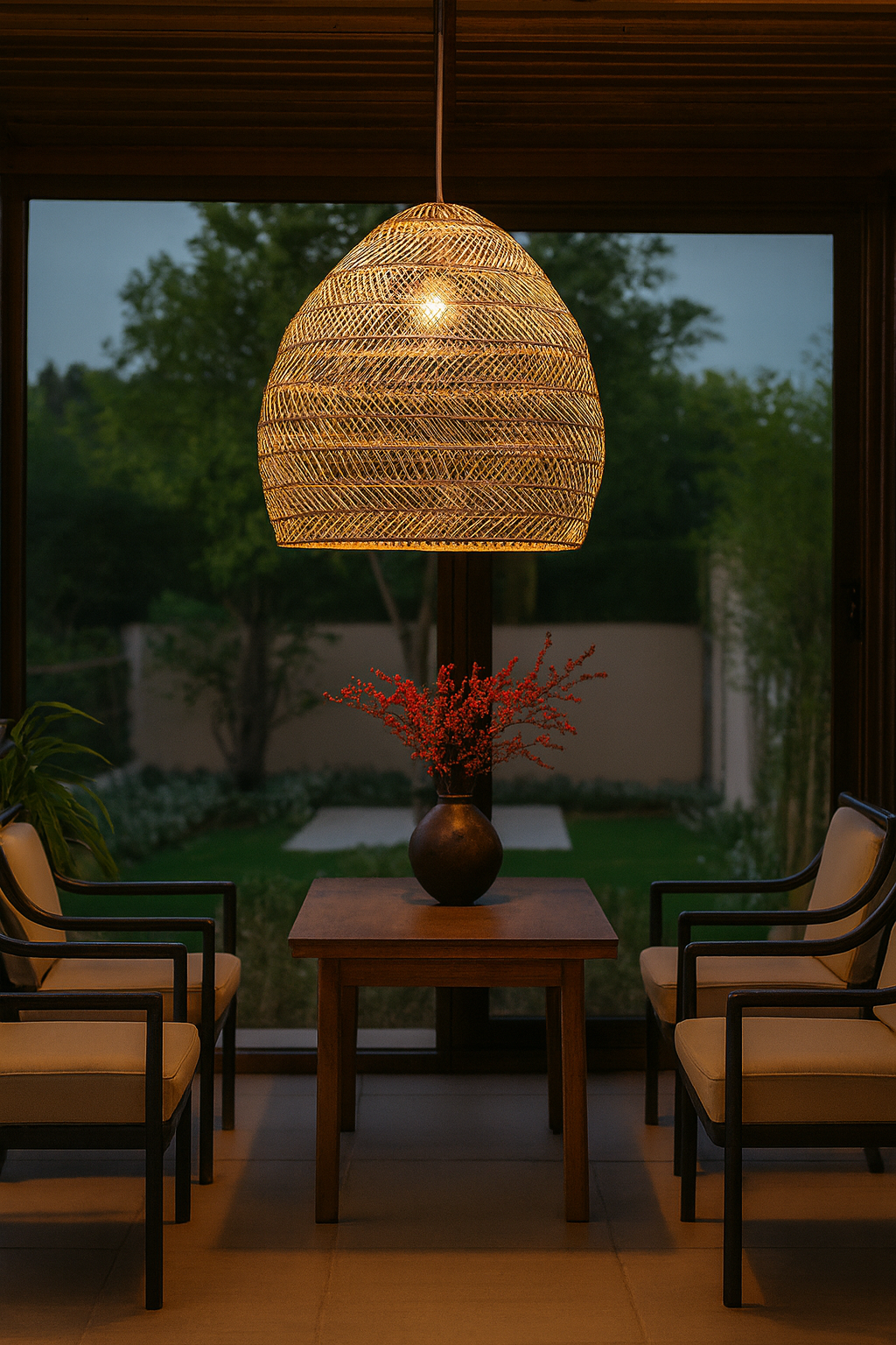 Taklampa Zenith - Pendellampa Natur - Bambu