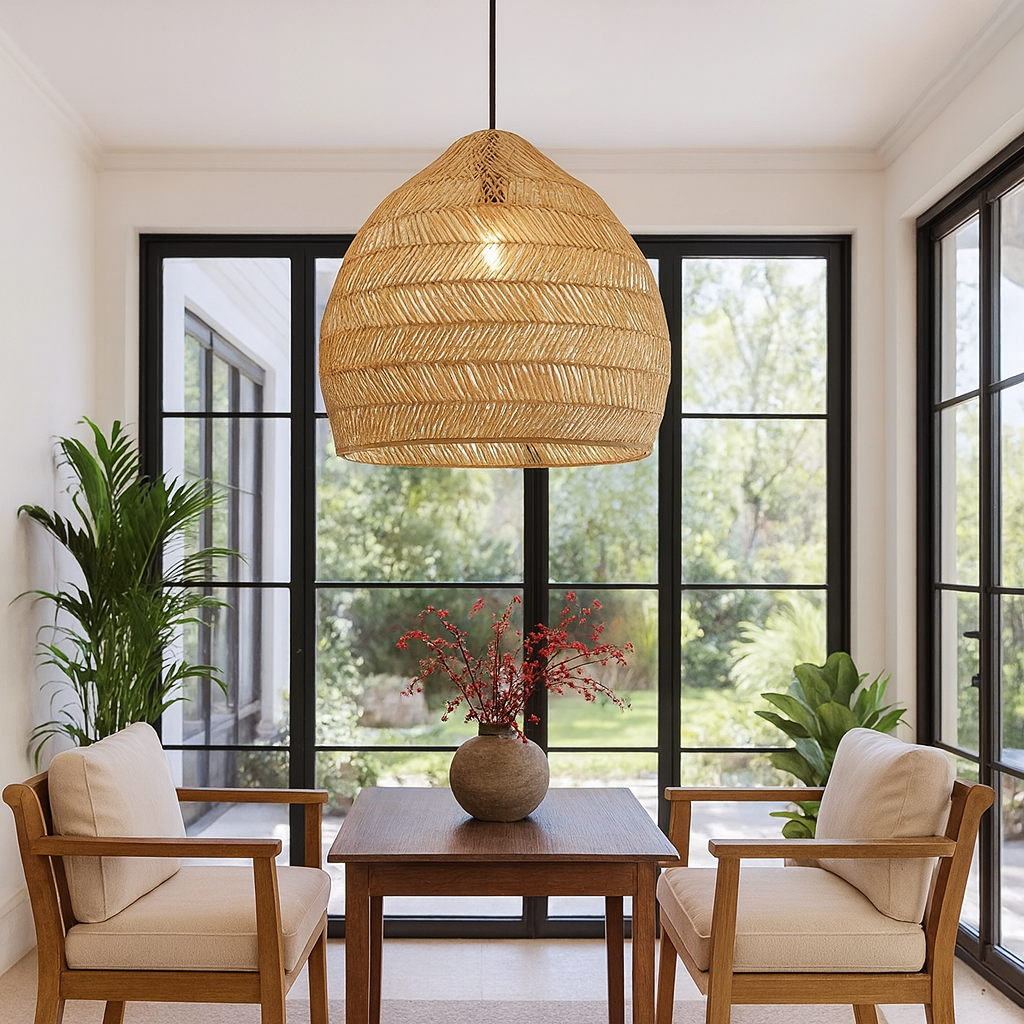 Taklampa Zenith - Pendellampa Natur - Bambu