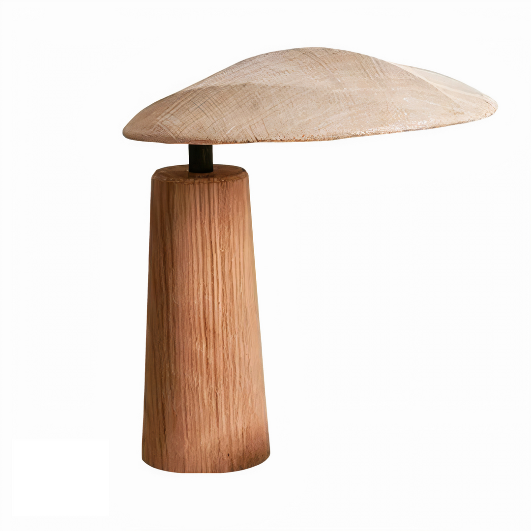 Wabi-sabi bordslampa trä