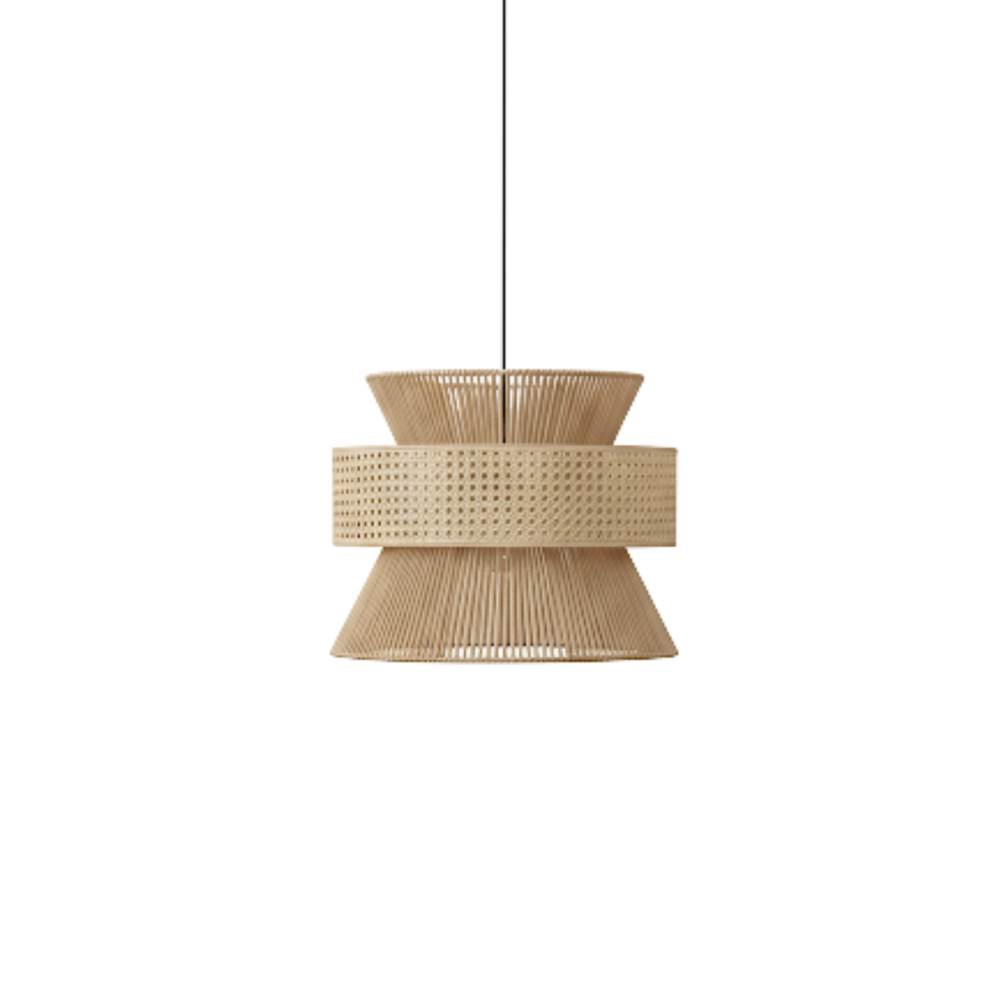 Taklampa Solwood - Pendellampa Natur - Bambu