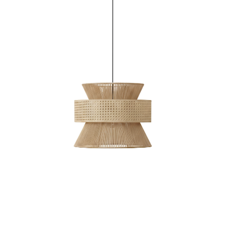 Taklampa Solwood - Pendellampa Natur - Bambu