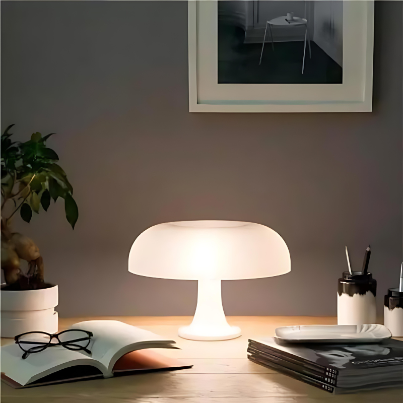 Retro bordslampa - Bauhaus svamplampa