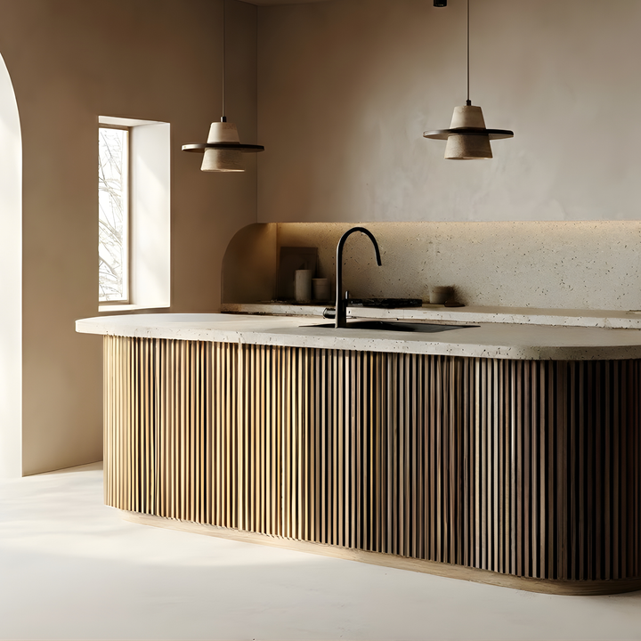 Taklampa Saturn - Wabi Sabi Pendellampa - Travertine