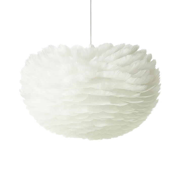 Taklampa Goosy - Fjäderlampa Vit