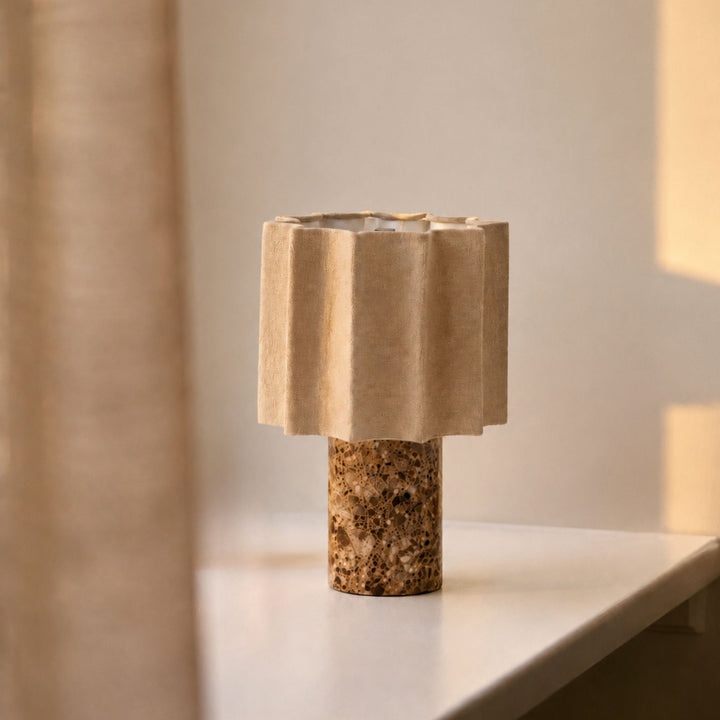 Monolit portabel bordslampa, Breccia 25 cm - Trådlös & uppladdningsbar