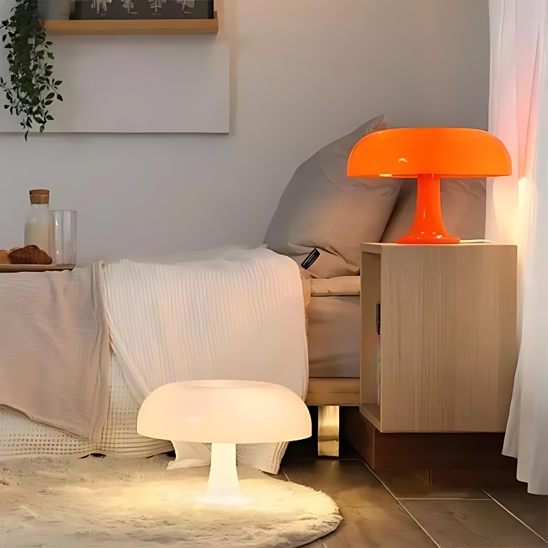 Retro bordslampa - Bauhaus svamplampa