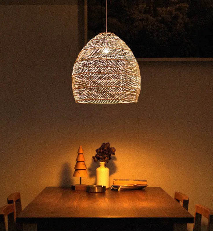 Taklampa Zenith - Pendellampa Natur - Bambu