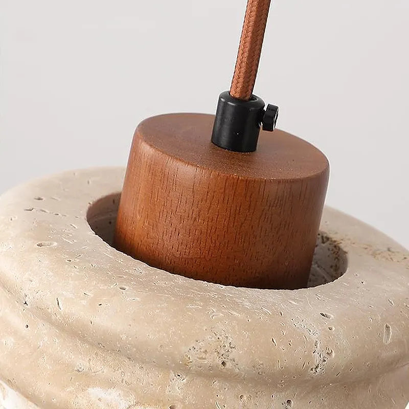 Taklampa Lumo - Wabi Sabi Pendellampa - Travertine