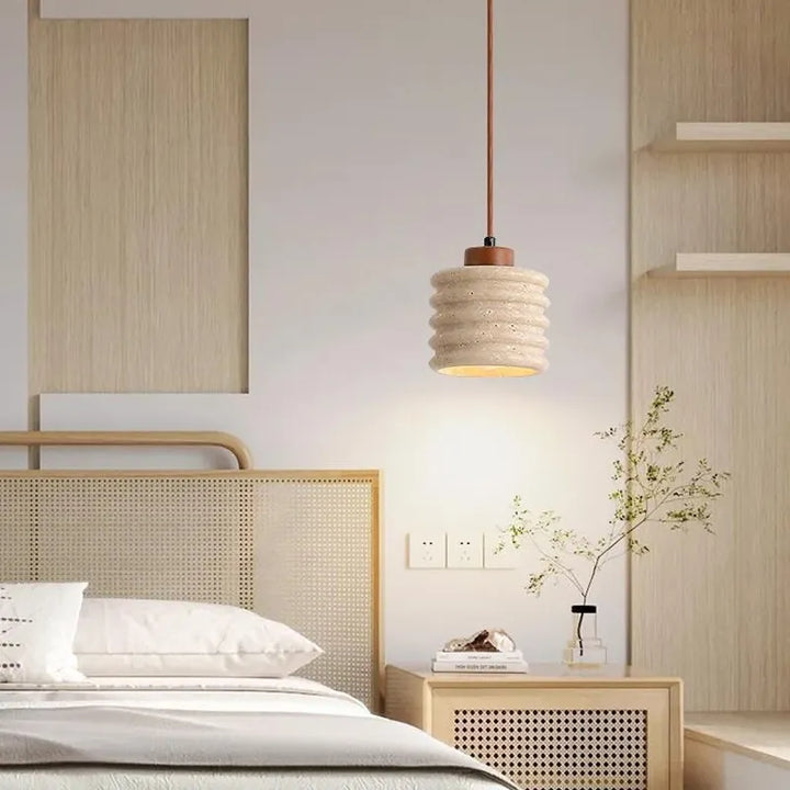 Taklampa Lumo - Wabi Sabi Pendellampa - Travertine