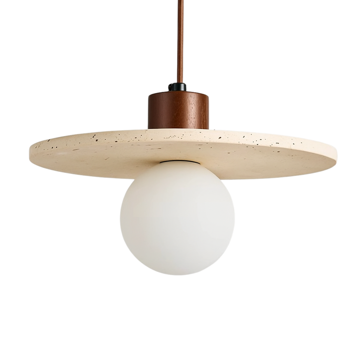 Taklampa Osho - Wabi Sabi Pendellampa - Travertine