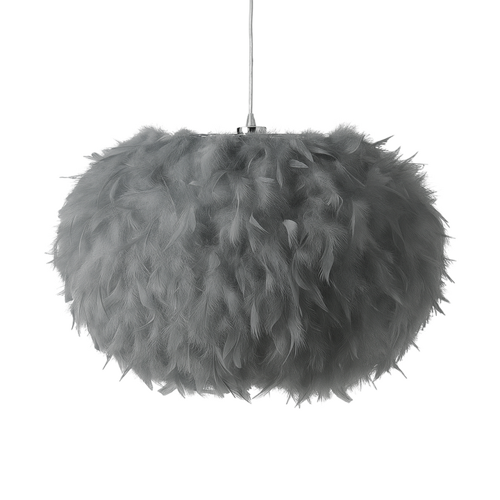 Taklampa Goosy - Fjäderlampa Grå