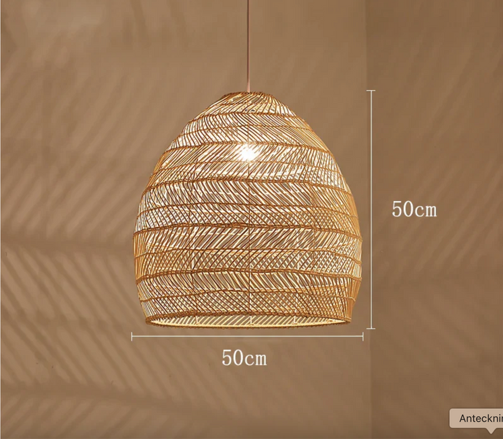 Taklampa Zenith - Pendellampa Natur - Bambu