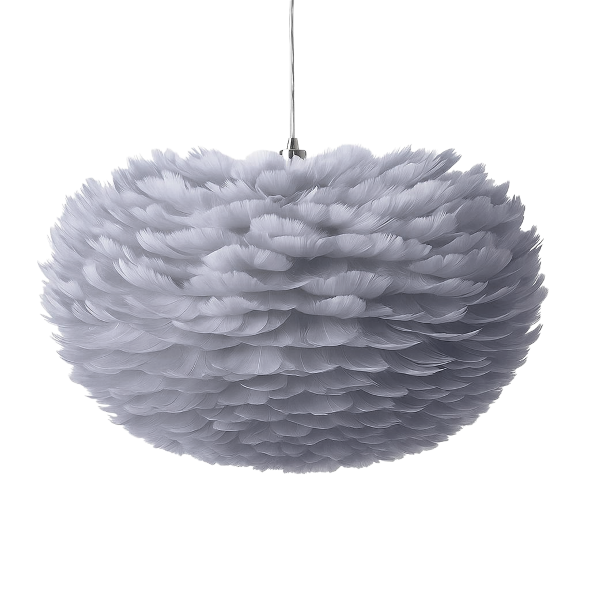 Taklampa Goosy - Fjäderlampa Grå