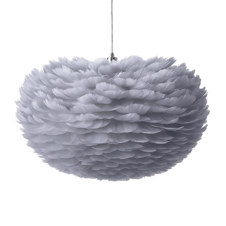 Taklampa Goosy - Fjäderlampa Grå