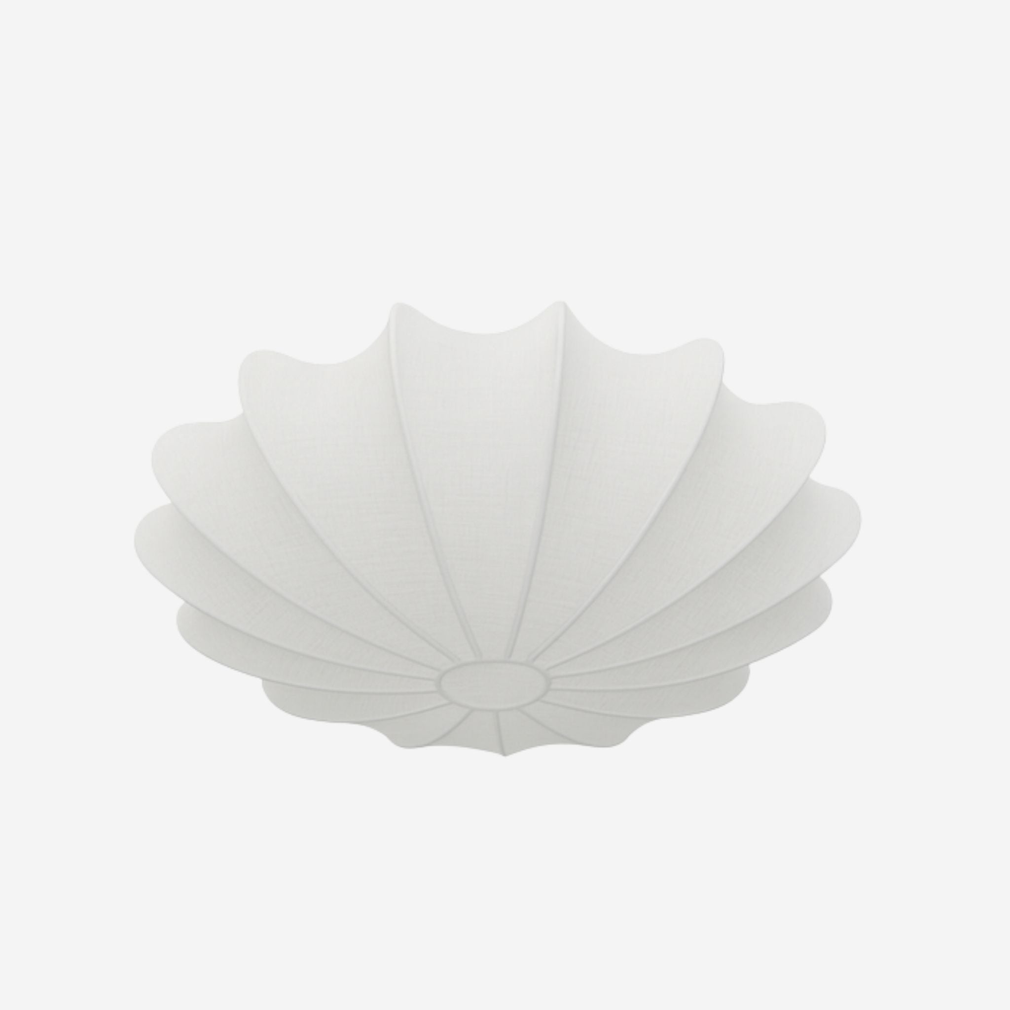 Plafond Nimbus i vit monterad nära tak i skandinavisk stil