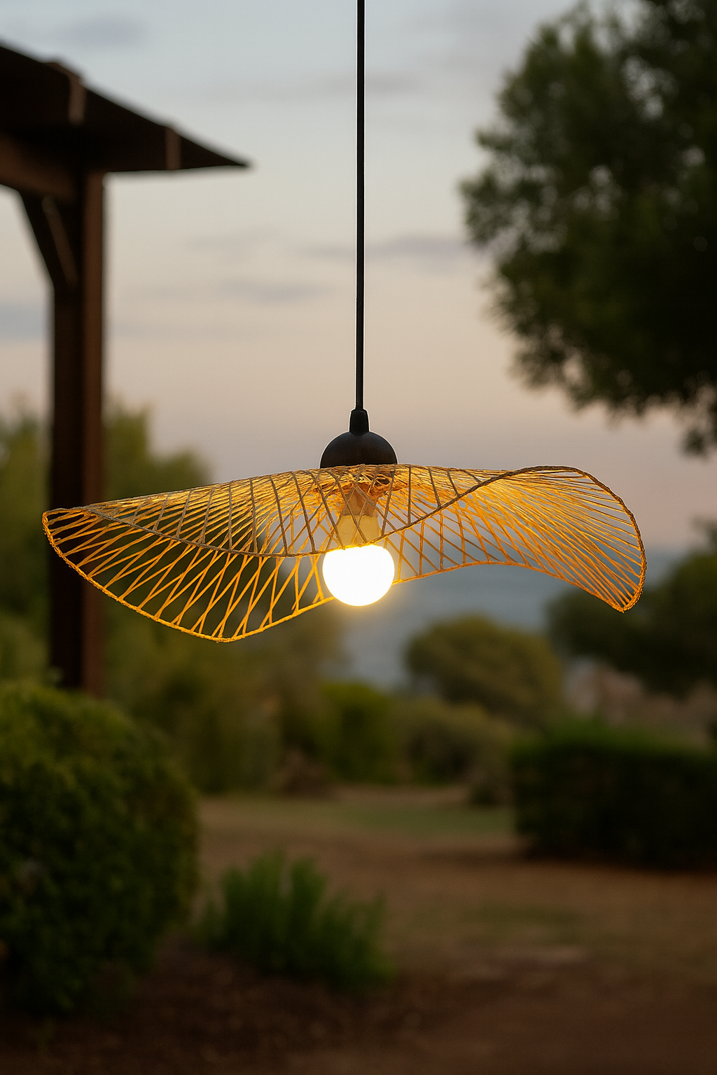 Taklampa Arbor Pendellampa Natur - Bambu