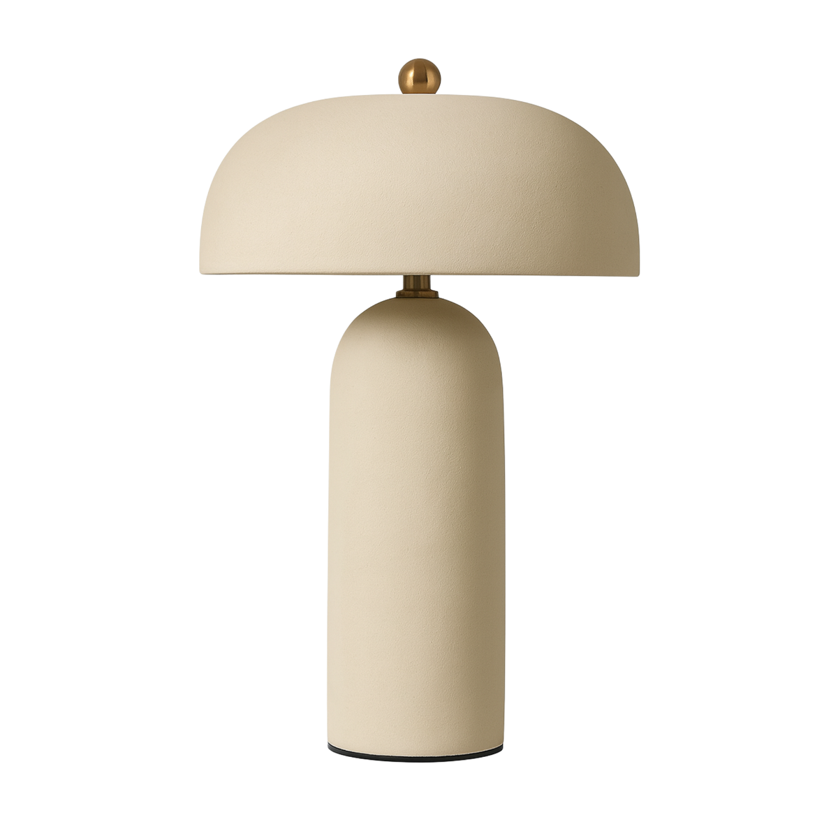Bordslampa Cavern i beige med mjuka former och skandinavisk design, perfekt som stilren stämningsbelysning.