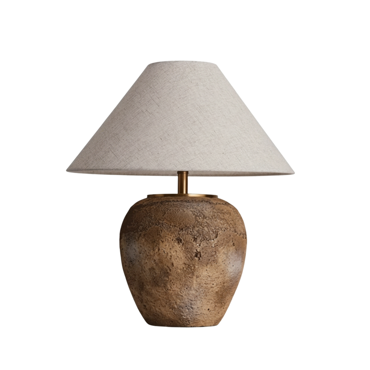 Bordslampa Elderly i linneskärm skandinavisk design