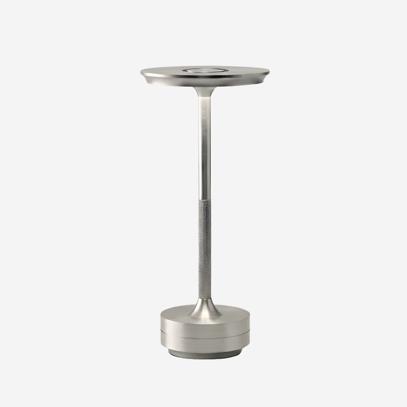 Iron portabel bordslampa krom