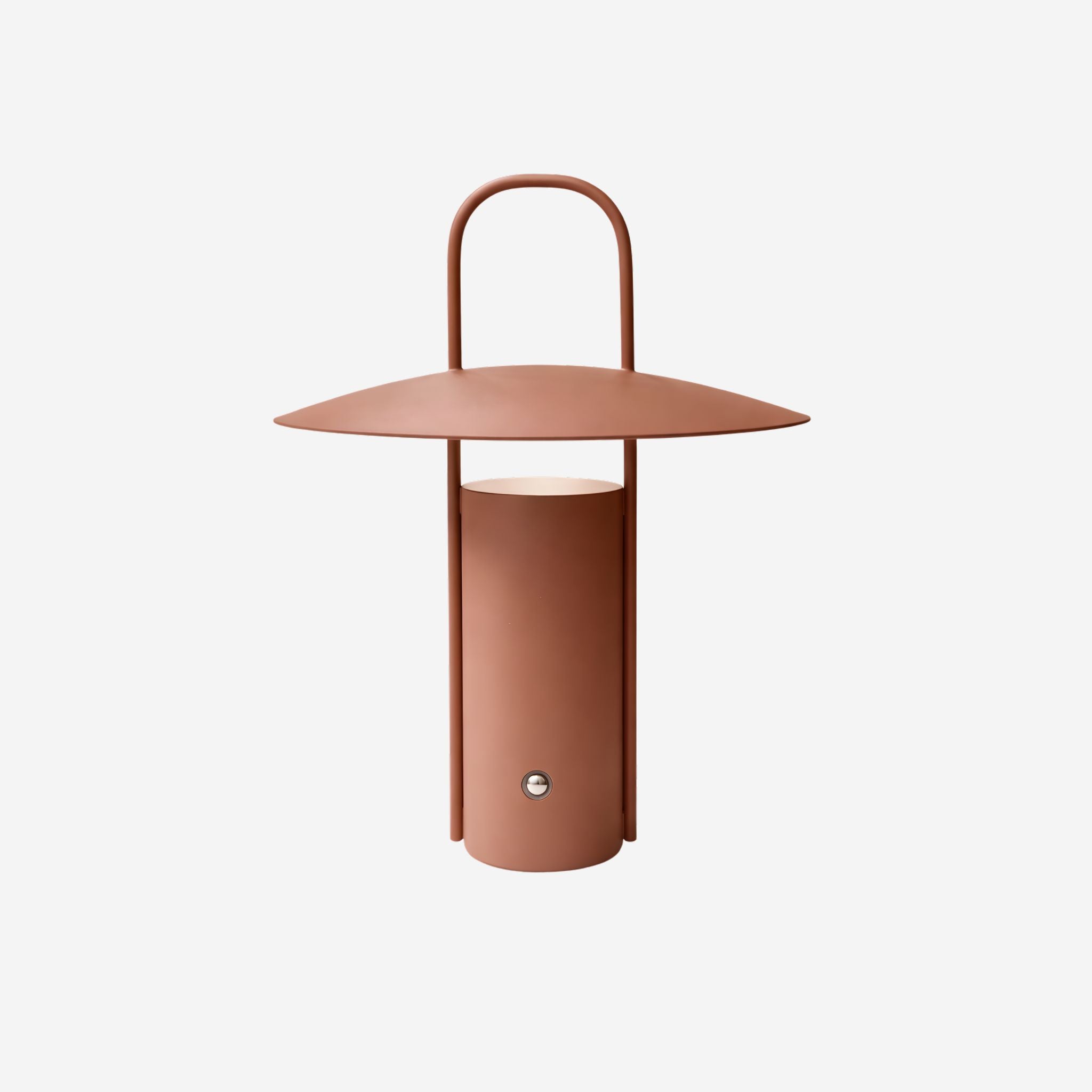 Bordslampa Porto i brun metall med integrerad LED och tidlös form