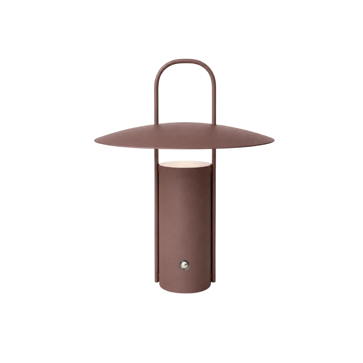 Bordslampa Porto i brun metall med integrerad LED och tidlös form