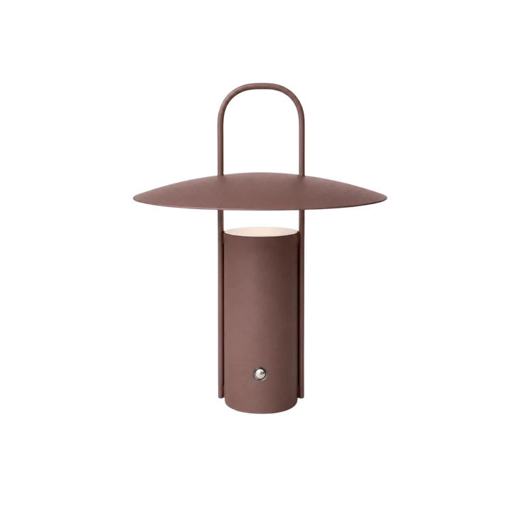 Bordslampa Porto i brun metall med integrerad LED och tidlös form