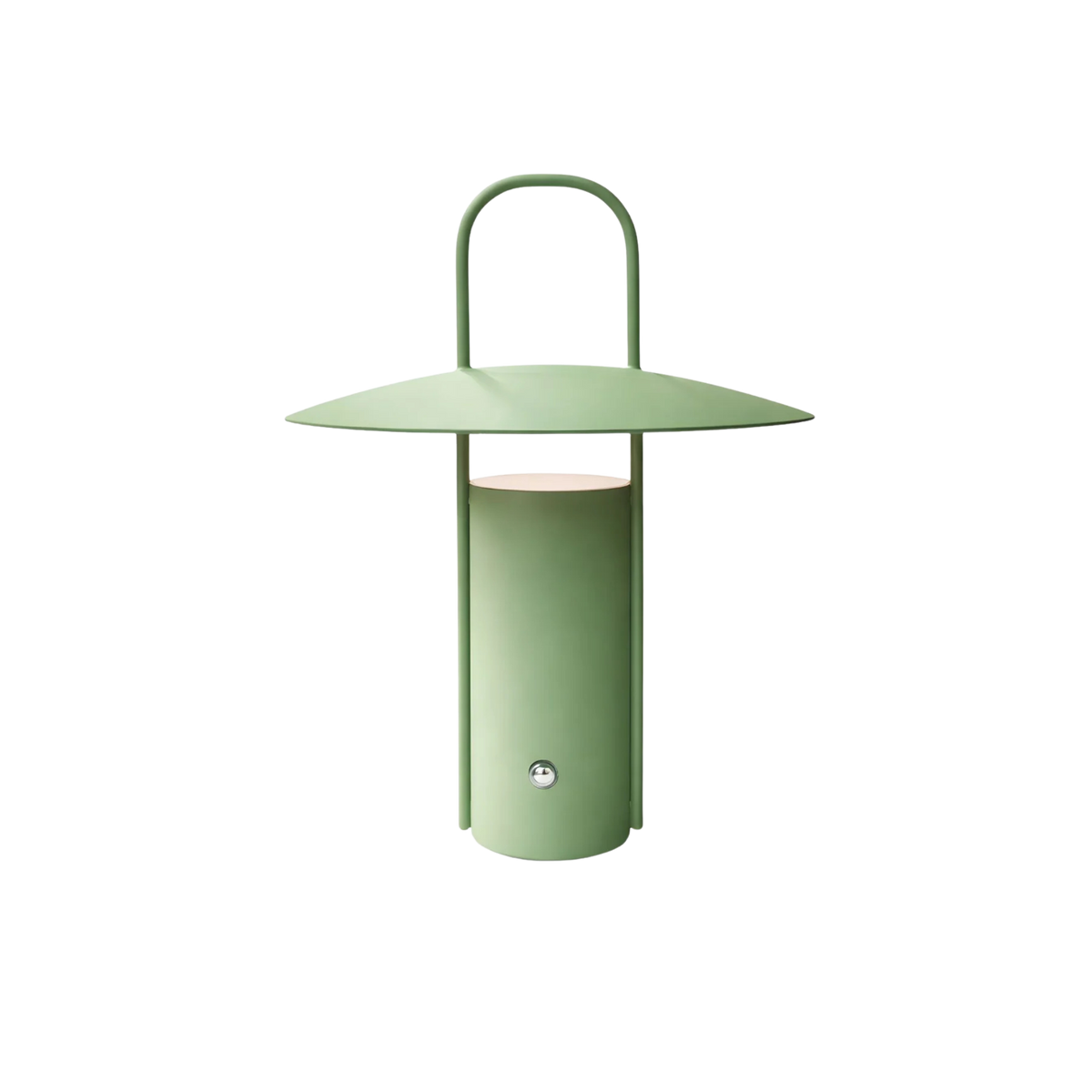 Bordslampa Porto i grön metall med integrerad LED och tidlös form