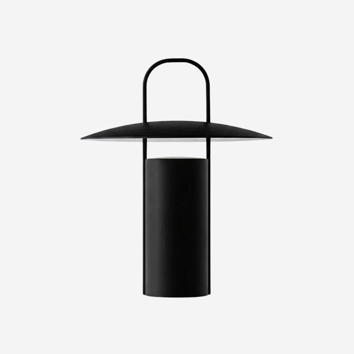 Bordslampa Porto i svart metall med integrerad LED och tidlös form