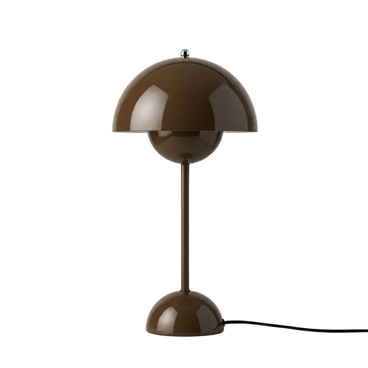 Brun Flowerbud bordslampa 42 cm med sladd i modern design