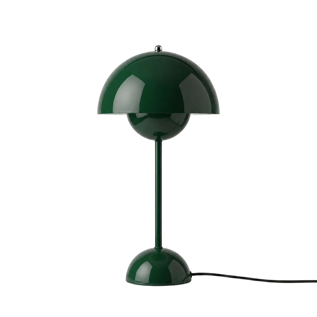 Grön Flowerbud bordslampa 42 cm med sladd i modern design