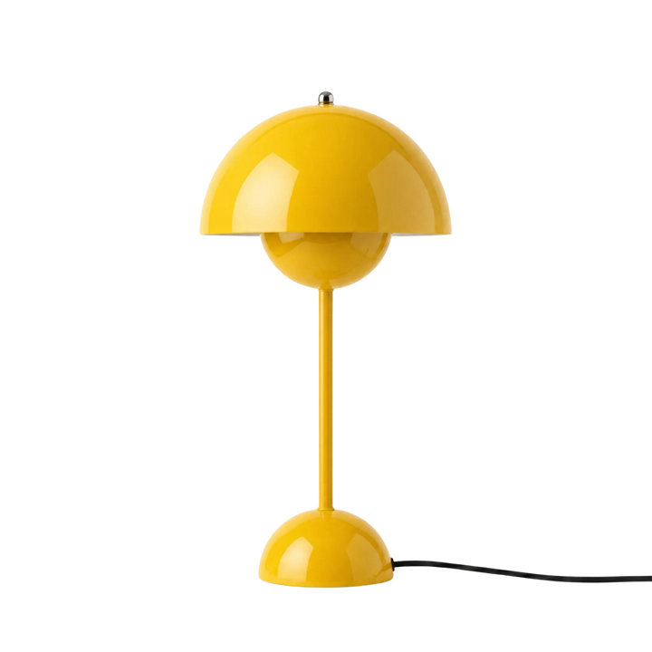 Gul Flowerbud bordslampa 42 cm med sladd i modern design