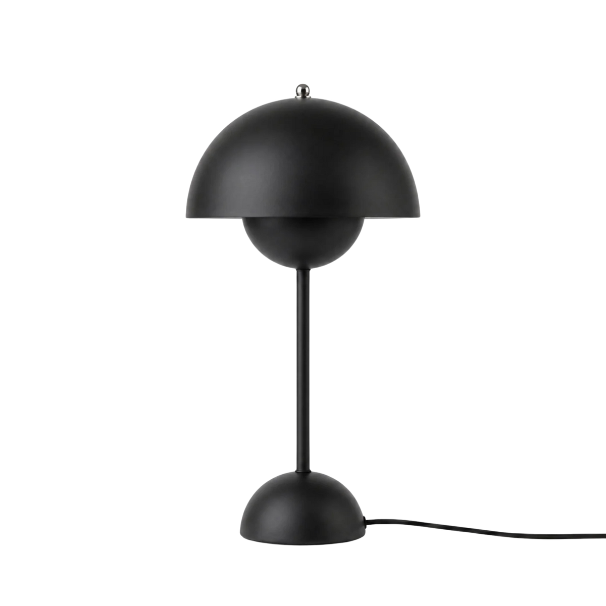 Svart Flowerbud bordslampa 42 cm med sladd i modern design