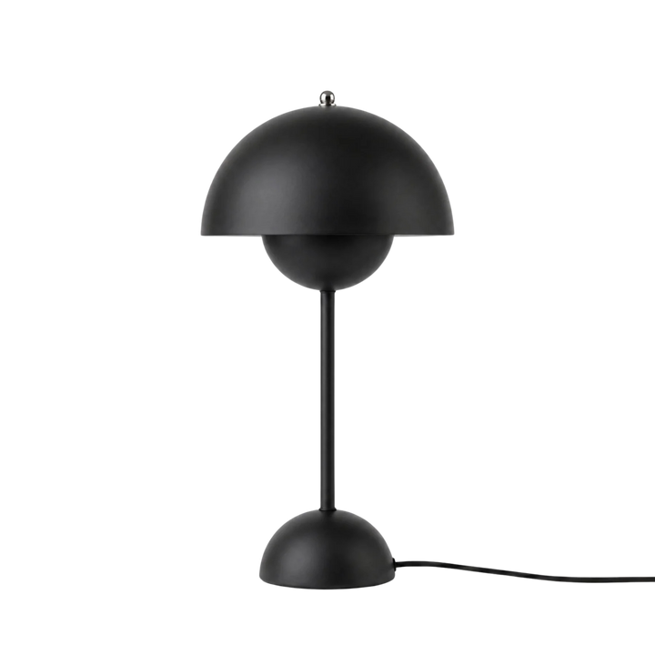 Svart Flowerbud bordslampa 42 cm med sladd i modern design