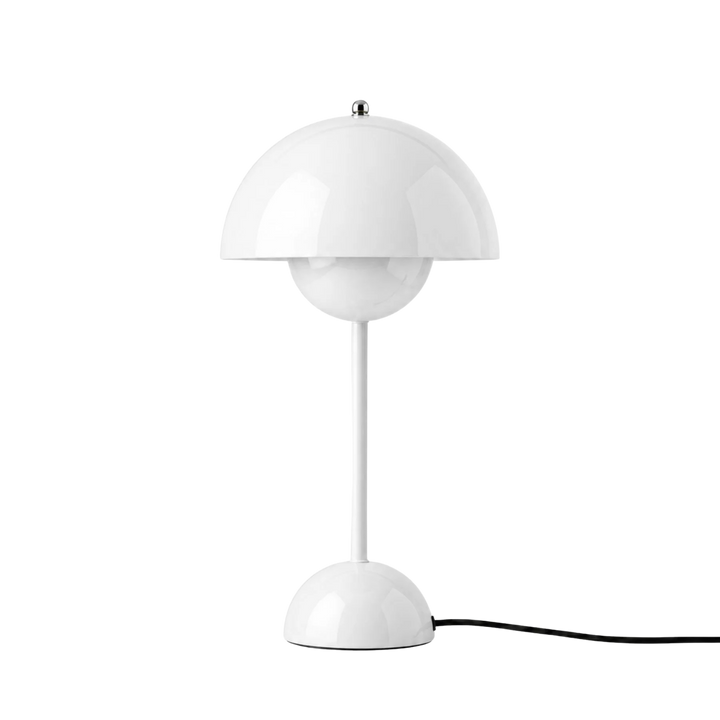 Vit Flowerbud bordslampa 42 cm med sladd i modern design