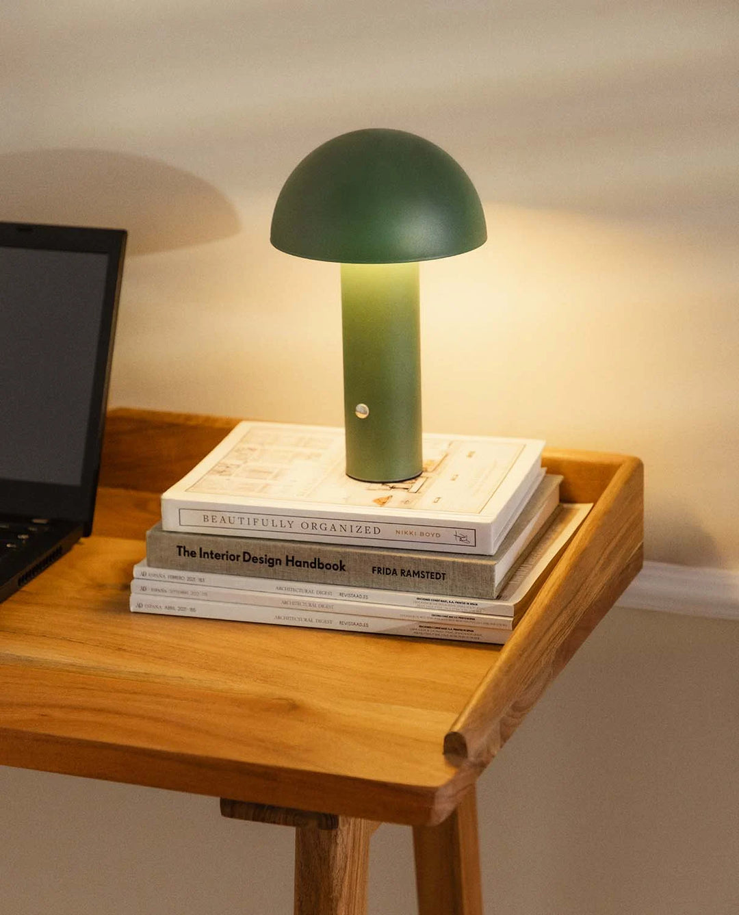 Trådlös bordslampa - svamplampa  De Mesa (Ø15 CM)