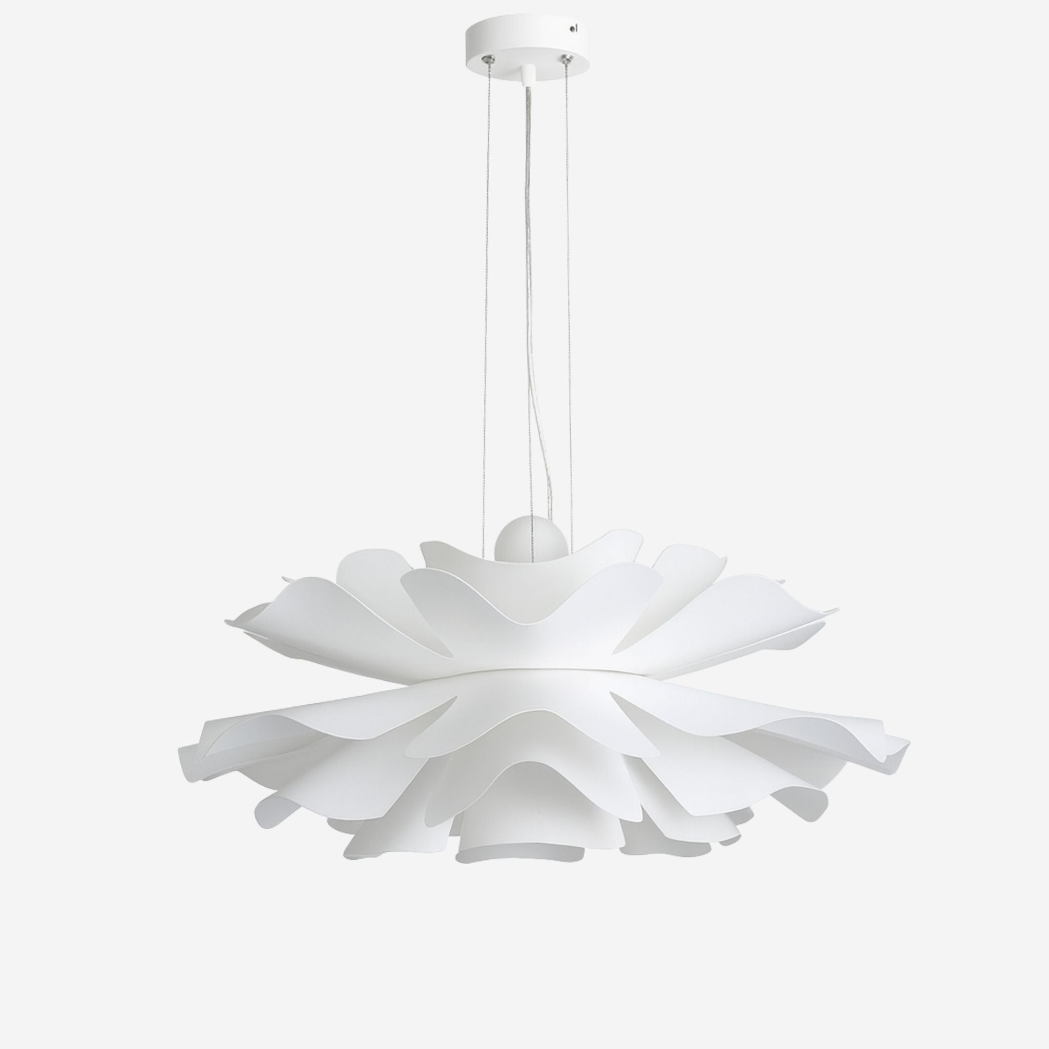 Taklampa Celeste i vit design med mjukt, diffust ljus