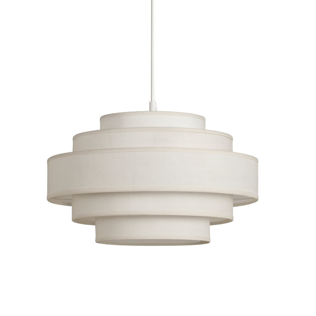 Taklampa Helix med lagerformad design och mjukt ljus