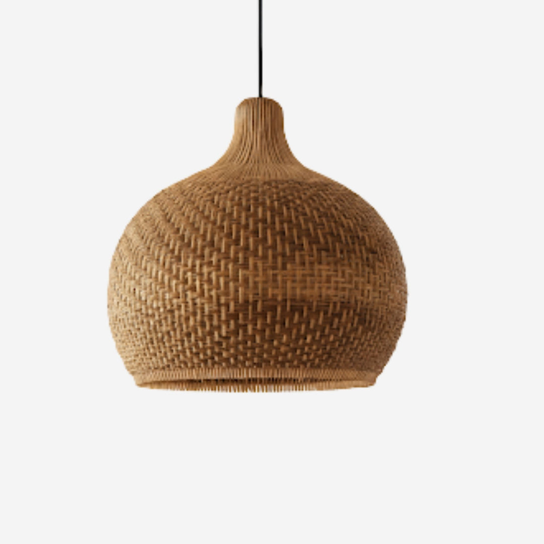 Taklampa Sierra i naturfärgat flätat material