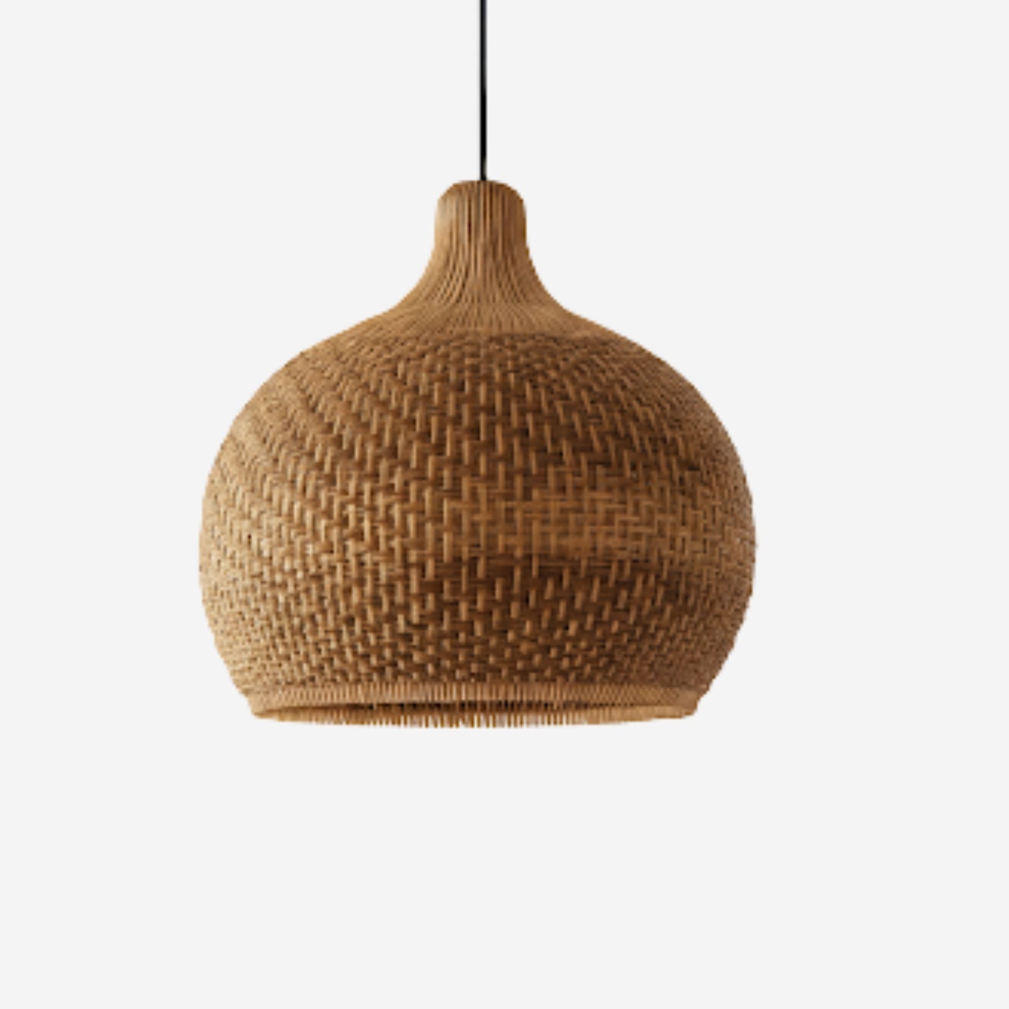 Taklampa Sierra i naturfärgat flätat material