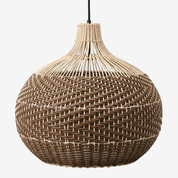 Taklampa Sierra i naturfärgat flätat material