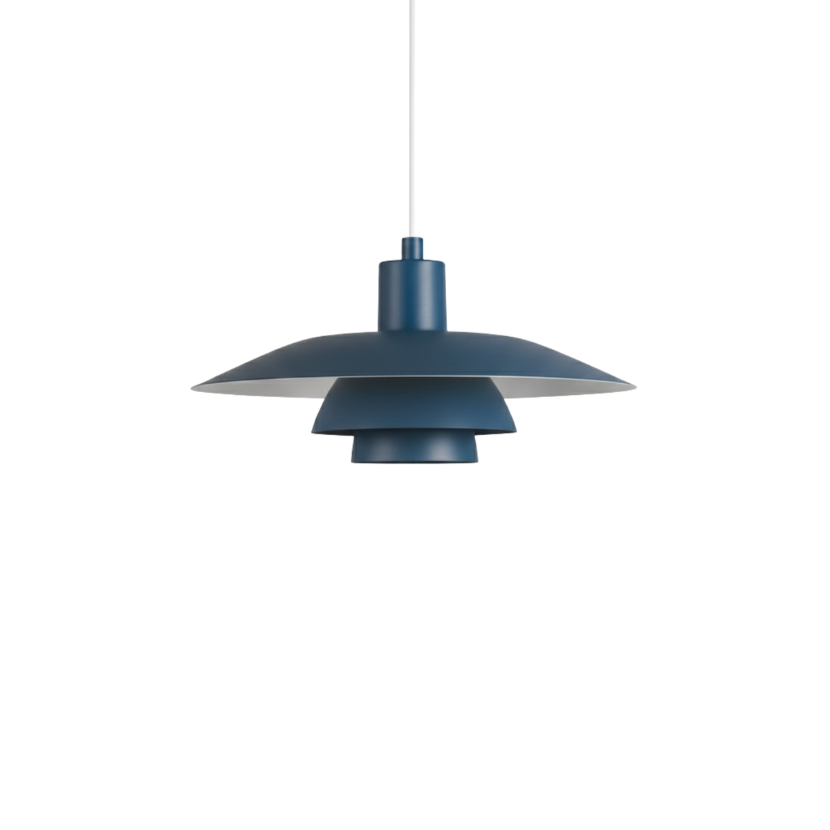 Taklampa Ufo Blå med modern skandinavisk design och mjukt nedåtriktat ljus