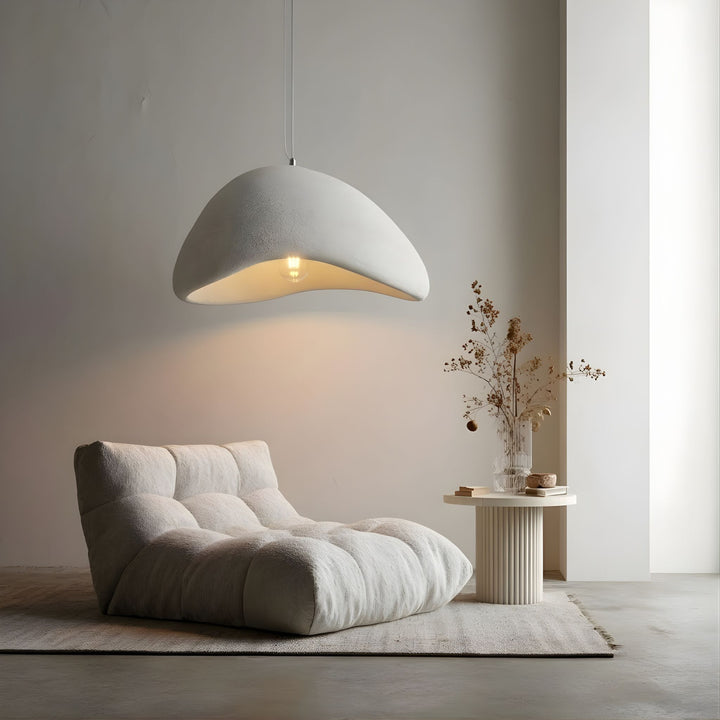 Wabi Sabi taklampa 80 cm i modell B - organisk design i skandinaviskt vardagsrum