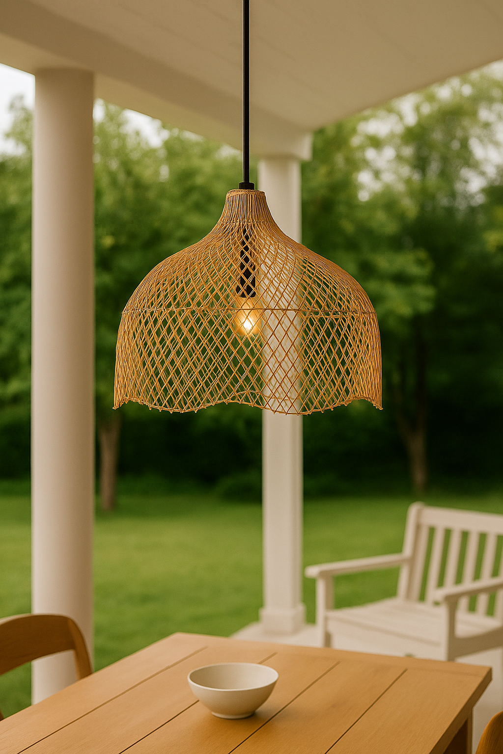 Taklampa Nest - Pendellampa Natur - Rotting