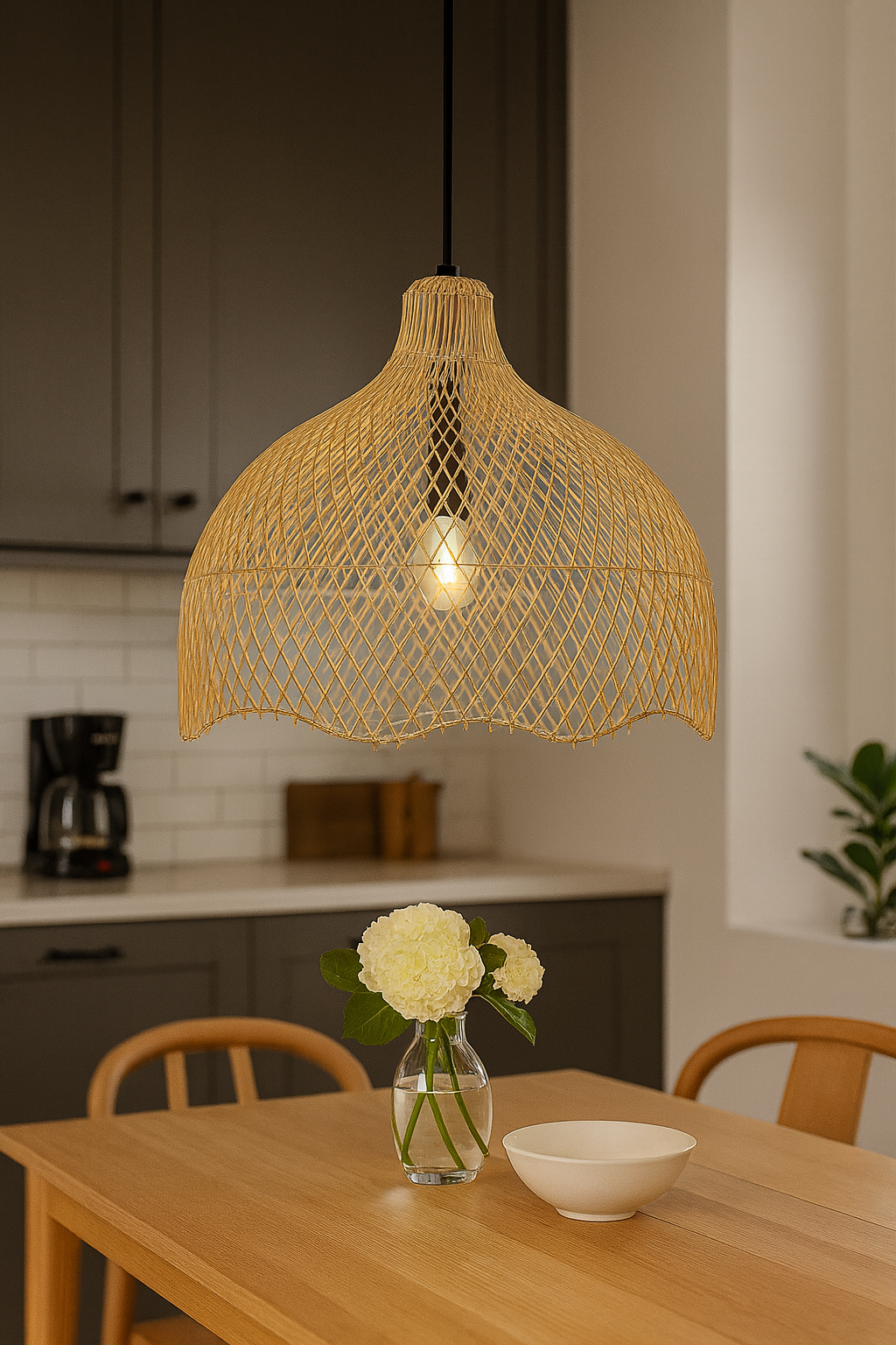 Taklampa Nest - Pendellampa Natur - Rotting